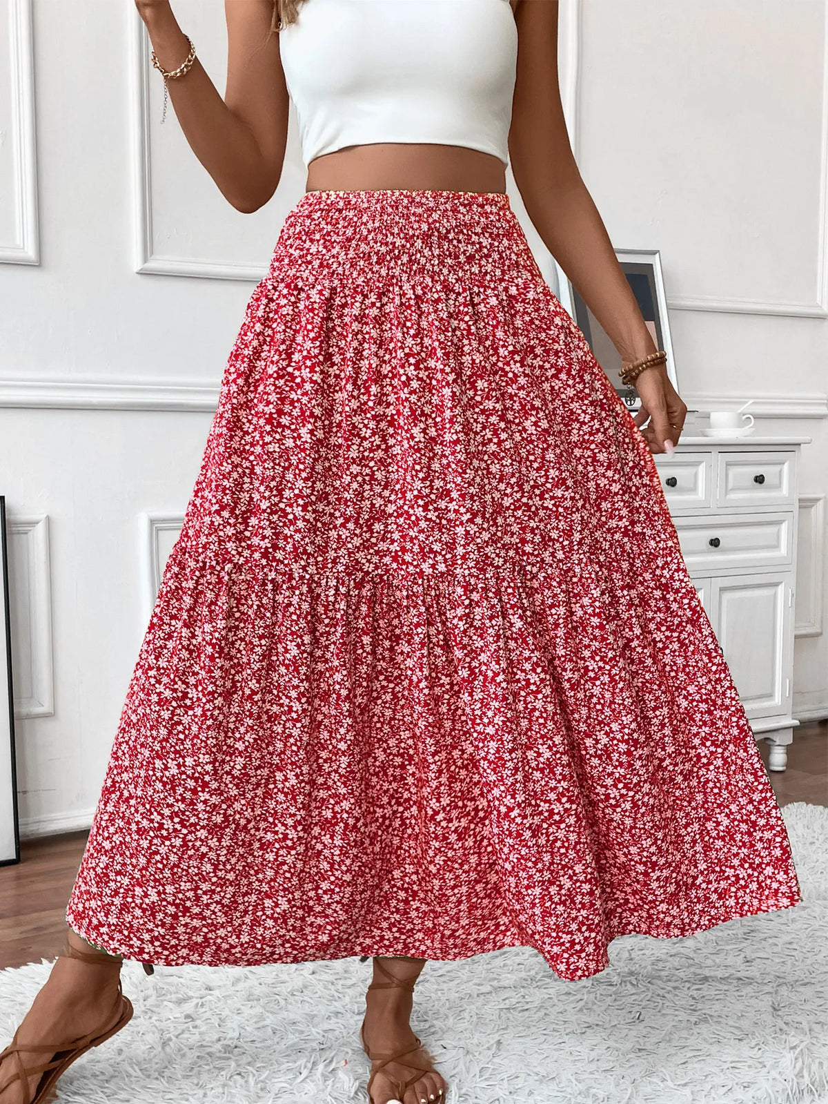 Jupe Longue Unie Femme