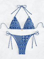 Ensemble maillot de bain 2 pièces soutien-gorge Push Up et string  pour femmes