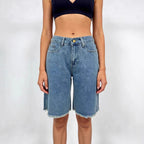 Short en jean ample vintage pour femmes