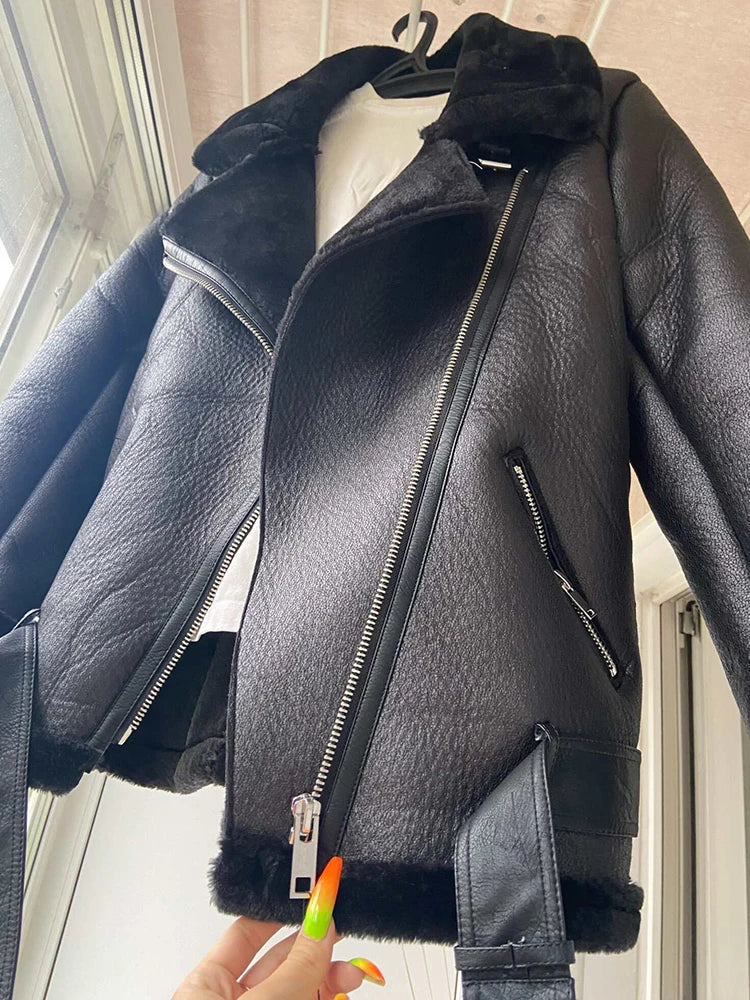 Veste en fausse fourrure pour femmes