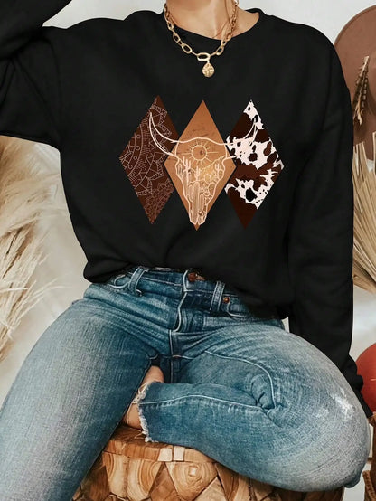 Sweat à Capuche Femme – Inspiration Western