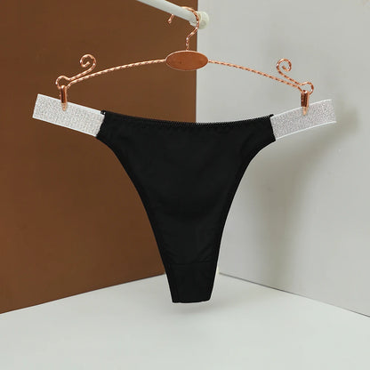 String Femme à Strass – Lettres Brillantes