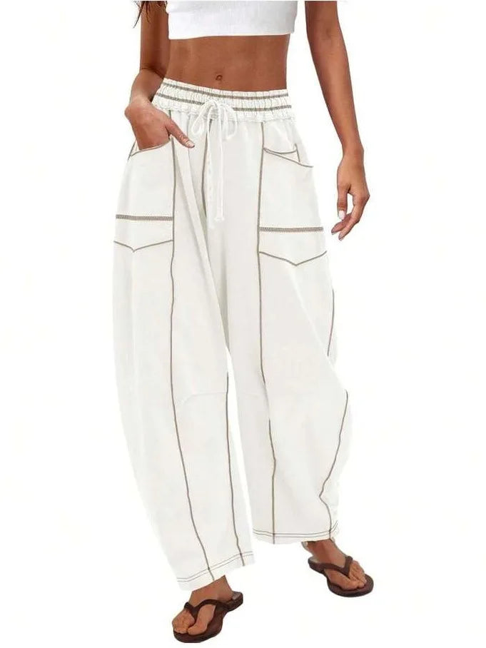Pantalon ample à jambes larges pour femmes