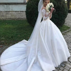 Robe de mariée princesse en dentelle pour femmes