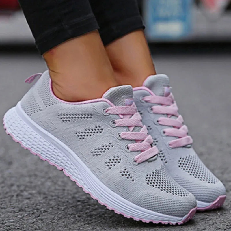 Baskets à lacets respirantes pour femmes
