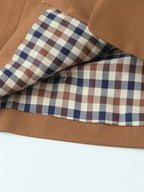 Veste courte à carreaux de couleur pour femmes