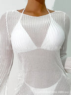 Cache-maillot sexy à manches longues pour femmes