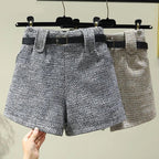 Short à carreaux pour femmes