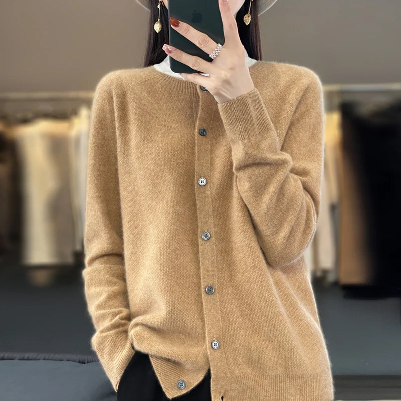 Cardigans en laine mérinos pour femmes