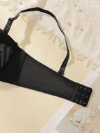 Soutien-gorge sexy en dentelle de couleur unie pour femmes