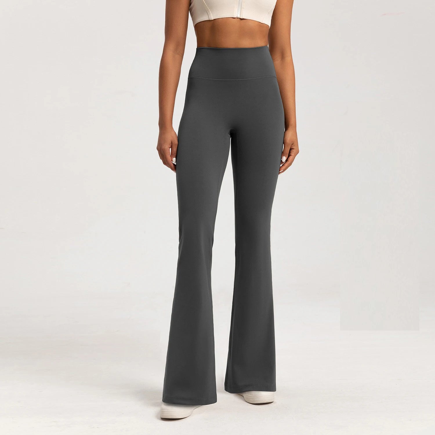 Leggings taille haute pantalons à jambes larges bas respirant pour femmes