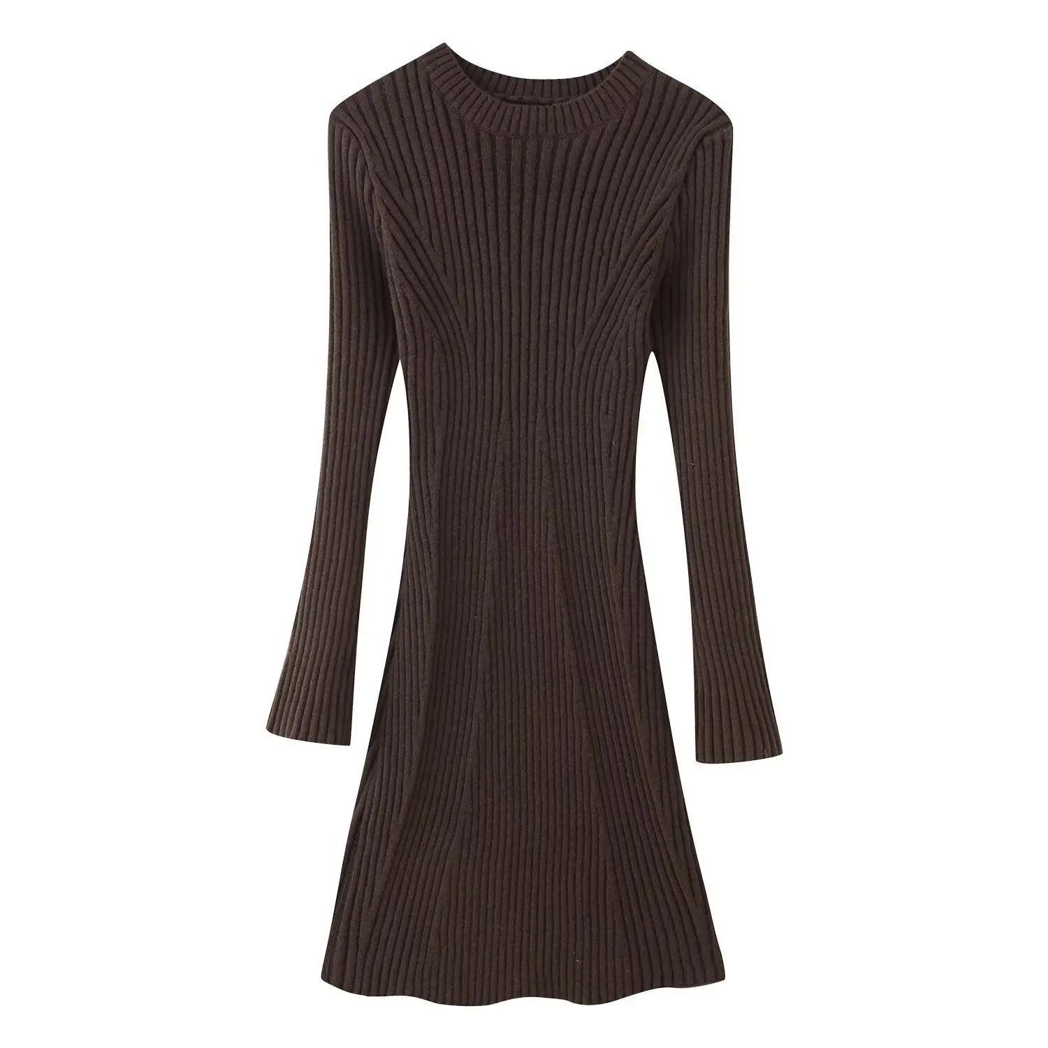 Robe tricotée effet amincissant pour femmes