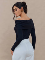T-shirt à épaules dénudées pour femmes