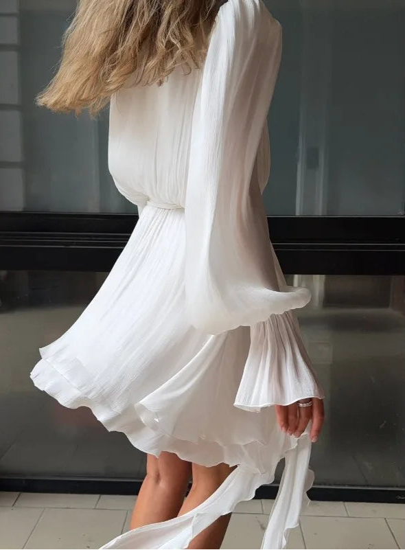 Robe mini à volants pour femmes