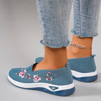 Chaussures plates d'été en maille respirante pour femmes
