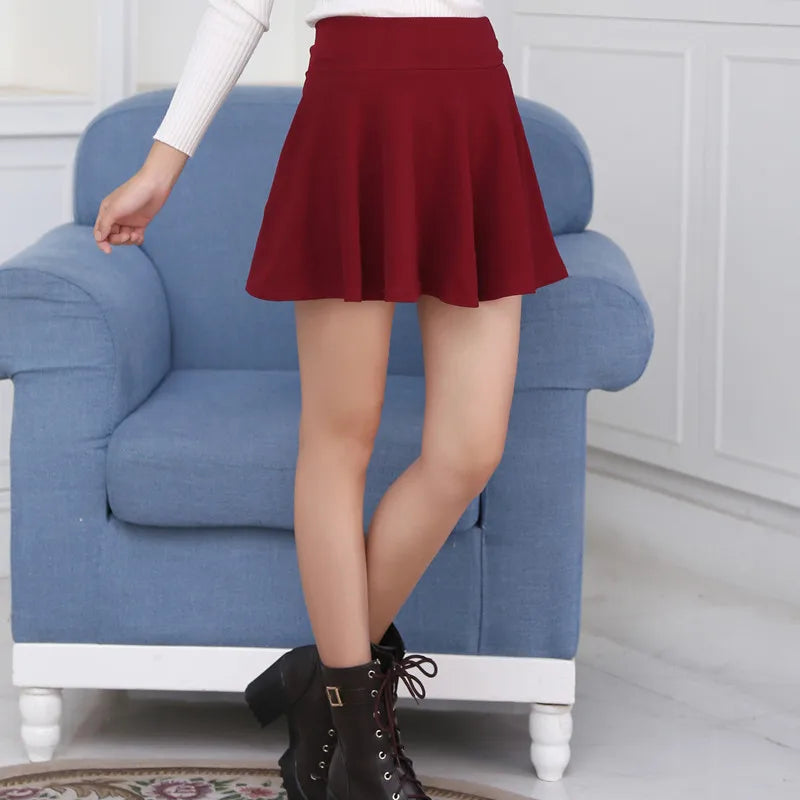 Jupes courte plissée et bouffante pour femmes