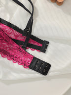Soutien-gorge en dentelle broderie fleur sexy pour femmes avec anneau en acier rassemblement soutien-gorge push up bandoulière réglable facile à nettoyer soutien-gorge