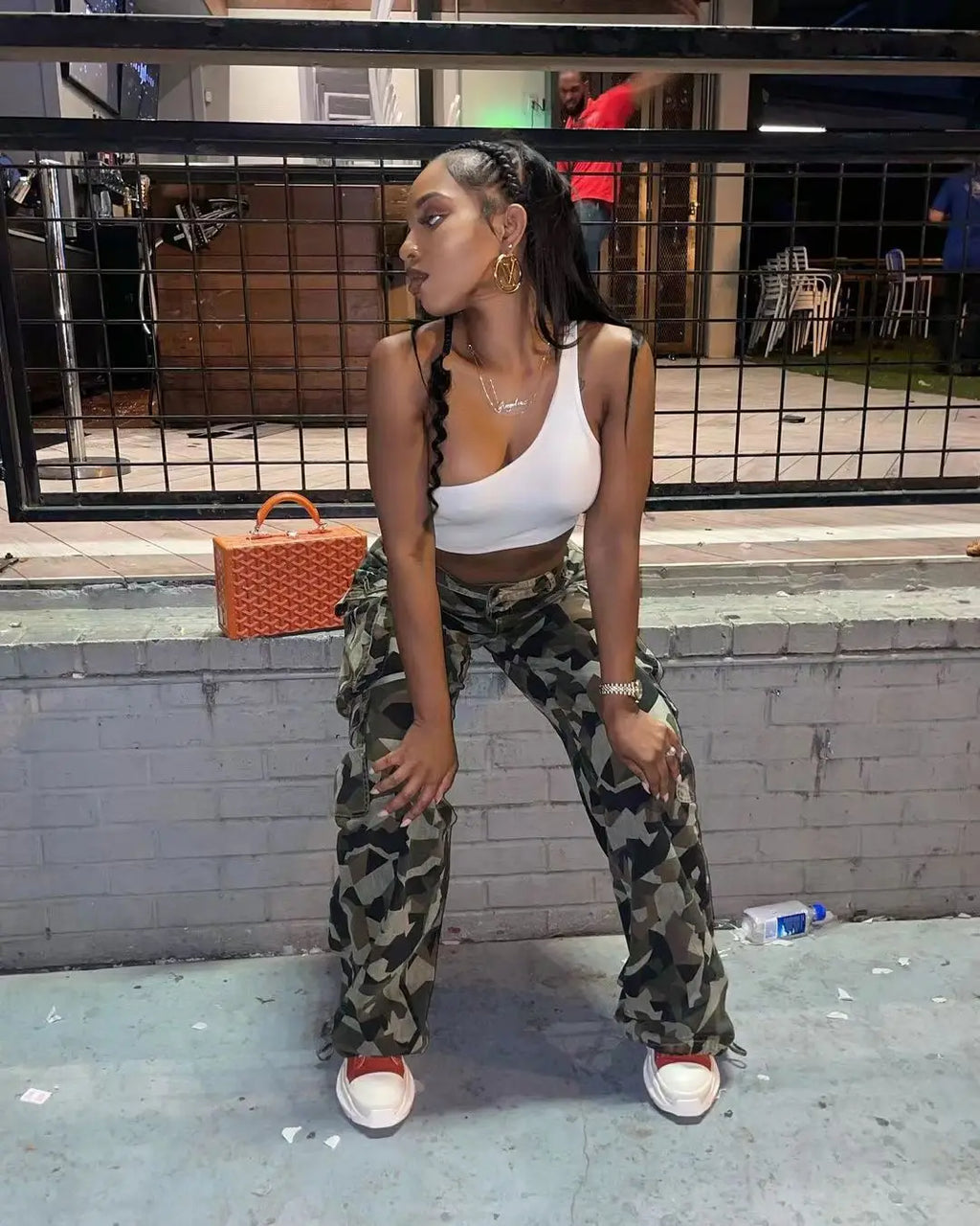 Pantalon long camouflage tendance pour femmes