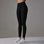 Leggings de yoga à pois en tricot sans couture pour femmes