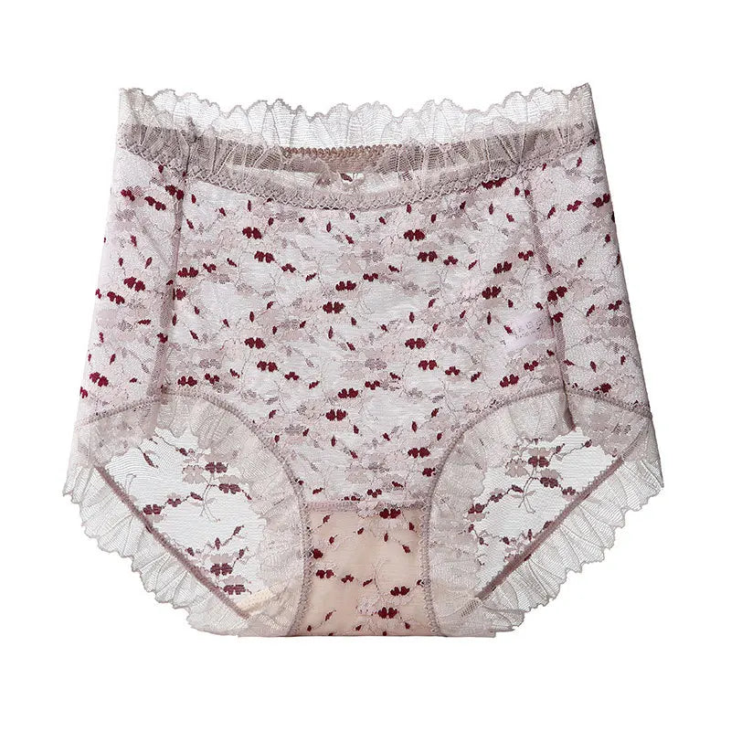 Culottes imprimé taille haute transparent pour femmes