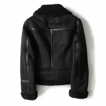 Veste Épaisse Femme en Daim – Style Chaud
