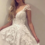 Robe de mariée sexy à dos nu pour femmes