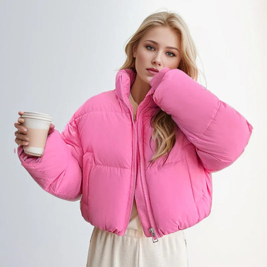 Manteau Matelassé en Coton Femme – Coupe Bouffante