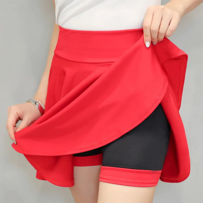 Jupe short plissée pour femmes