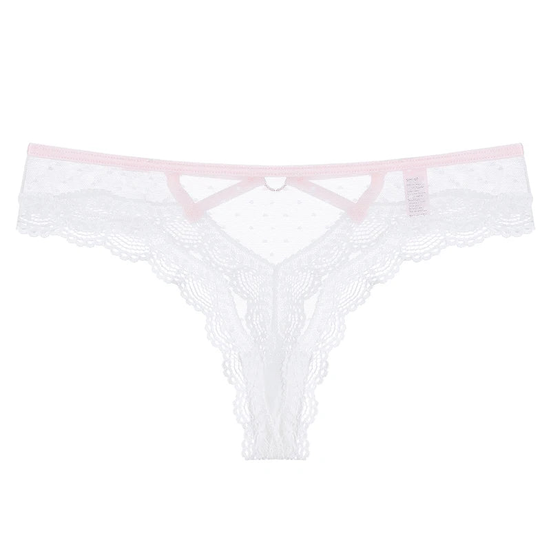 Culotte sexy en dentelle transparente pour femmes
