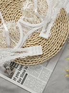 Ensemble de sous-vêtements en dentelle brodée pour femmes