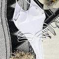 Maillot de bain une pièce avec string pour femmes