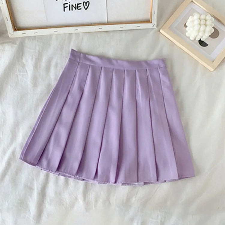 Jupe courte plissée pour femmes
