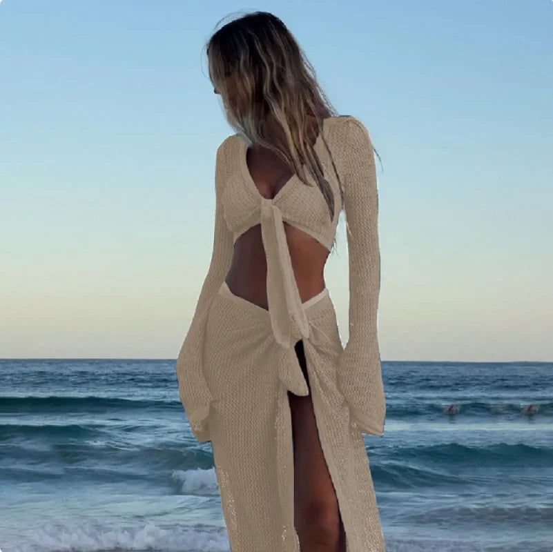 Ensemble Jupe et Haut Femme – Maille Ajourée