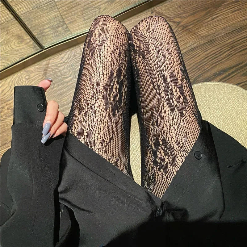 Collants évidé en dentelle pour femmes