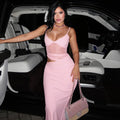 Robe longue transparente pour femmes