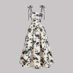 Robe élégante et intellectuelle à imprimé floral pour femmes