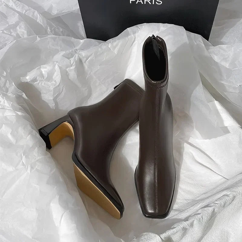 Bottines vintage chaudes en coton pour femmes