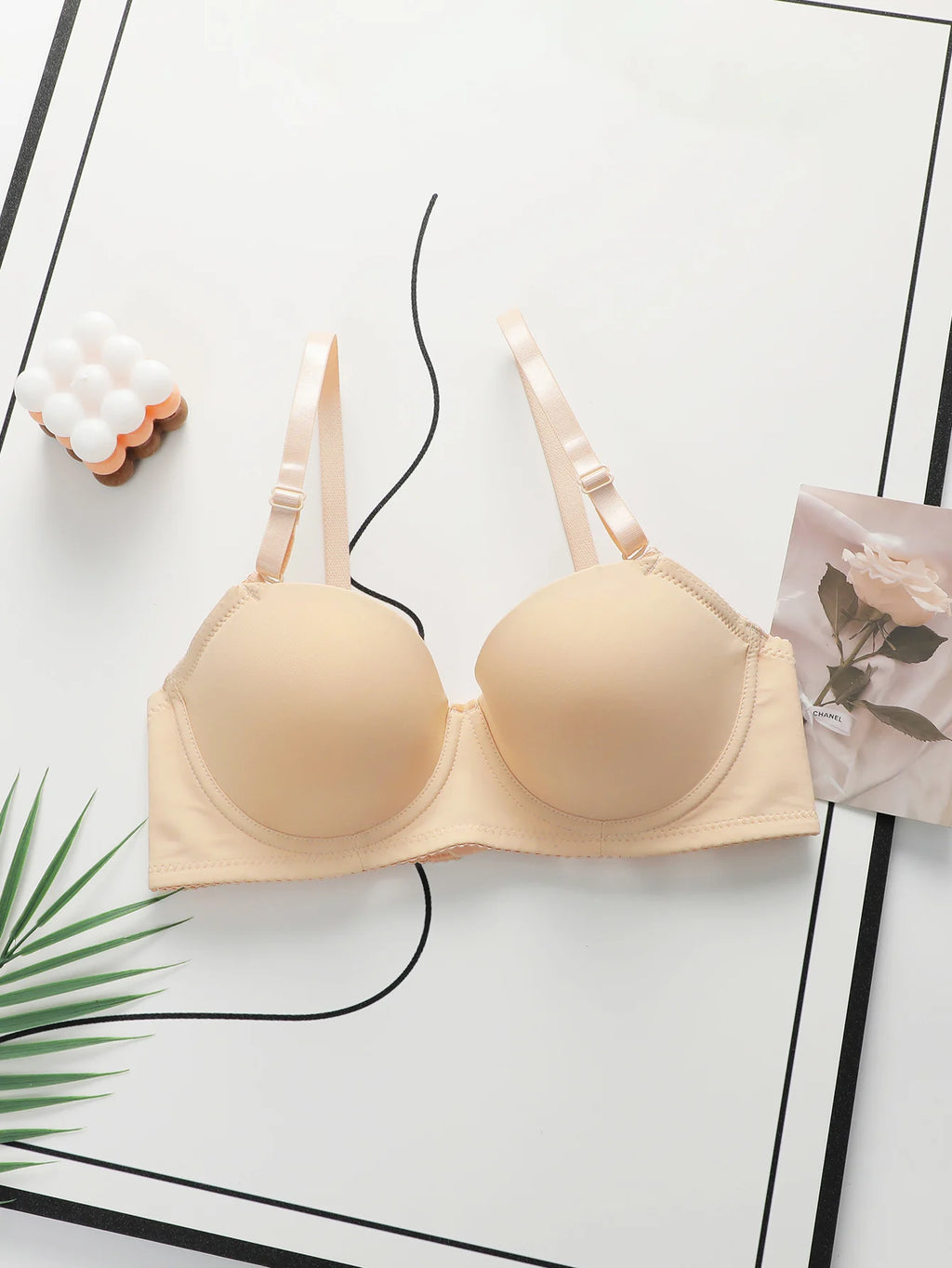Soutien-gorge sexy de couleur unie pour femmes