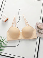 Soutien-gorge sexy de couleur unie pour femmes