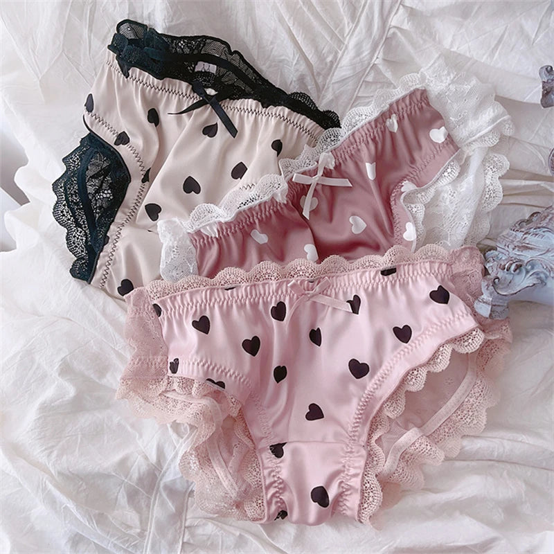 Culotte en dentelle translucide pour femmes