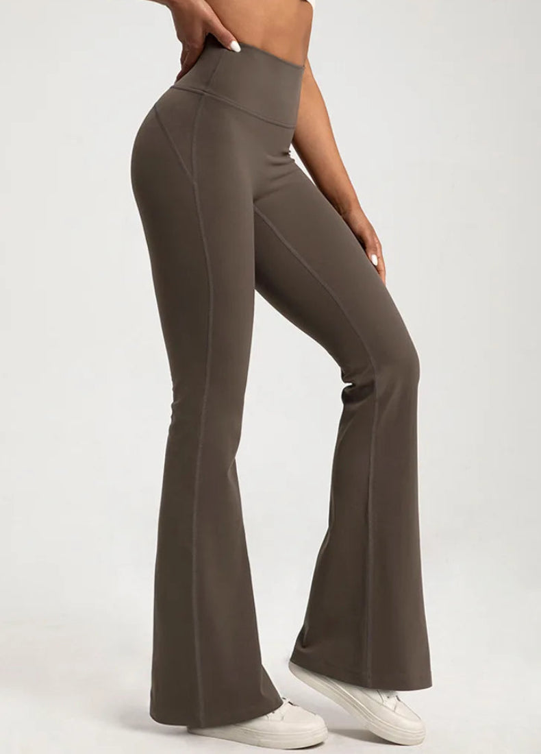 Pantalon Yoga Évasé Femme – Taille Haute et Push-Up