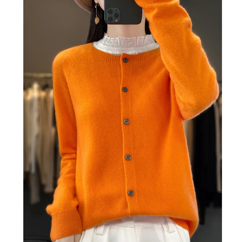 Cardigans en laine mérinos pour femmes