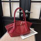 Sacs à bandoulière à motif crocodile pour femmes