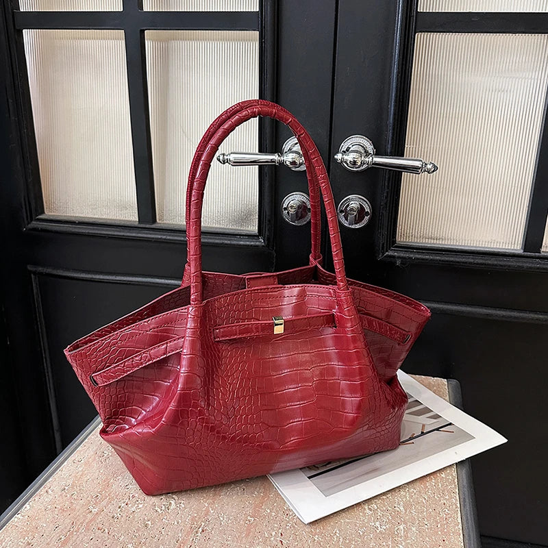 Sacs à bandoulière à motif crocodile pour femmes
