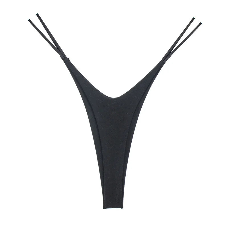 String taille basse sans couture pour femmes