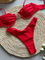 Ensemble maillot de bain deux pièces à armatures pour femmes