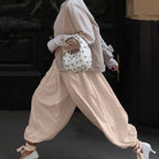 Pantalon jambes larges style hip-hop pour femmes