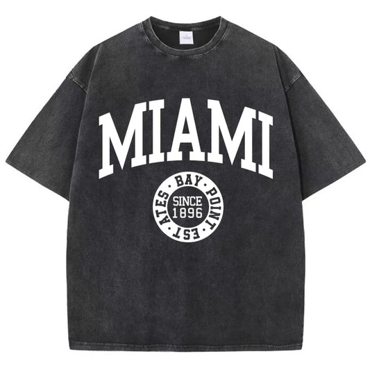T-Shirt Femme en Coton Délavé – Look Casual