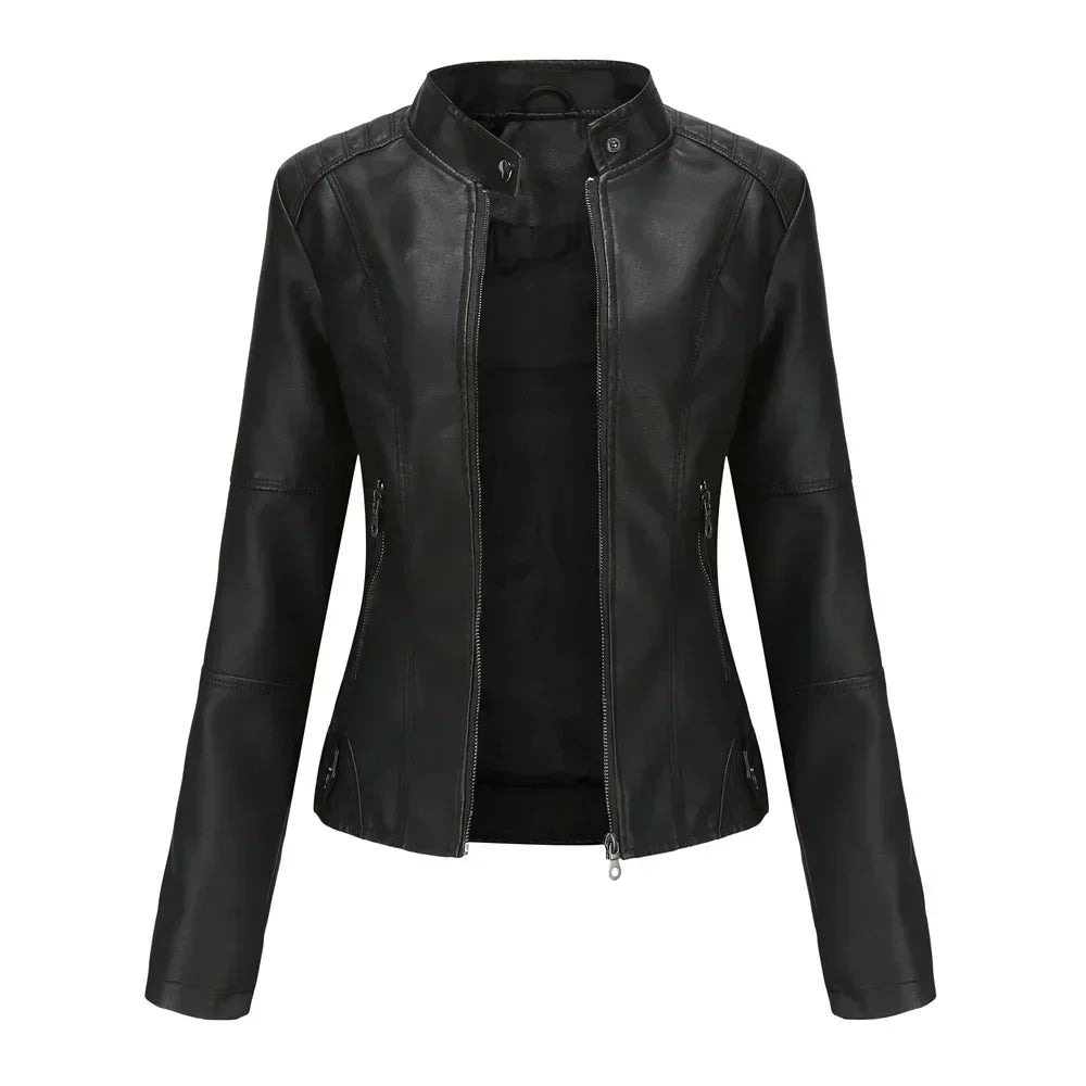 Veste en Faux cuir pour femmes