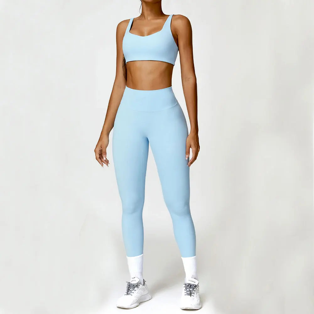 Ensemble 2 pièces de yoga sportif pour femmes